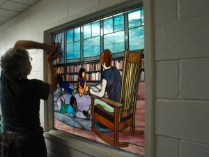 Library Window, Essex Elementary Scool
